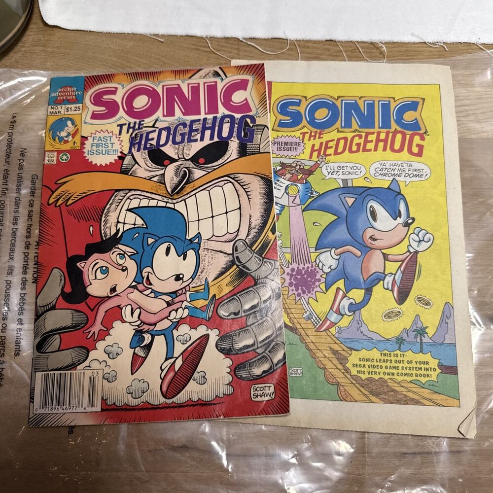 Archie Sonic the Hedgehog #0 Comic Book Lot Color English Scott Shaw Robotnik